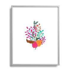83 Oranges Charm Metal Framed Art Print