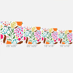 83 Oranges Charm Throw Pillow