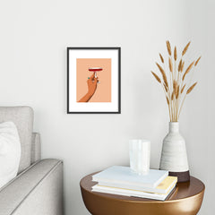83 Oranges Cheers to Love Metal Framed Art Print