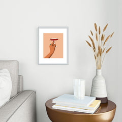 83 Oranges Cheers to Love Metal Framed Art Print