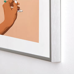 83 Oranges Cheers to Love Metal Framed Art Print