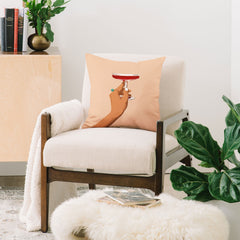 83 Oranges Cheers to Love Throw Pillow