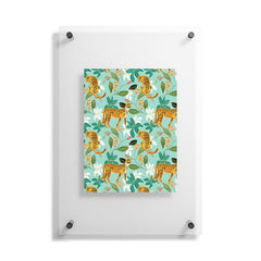 83 Oranges Cheetah Jungle Floating Acrylic Print