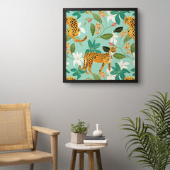 83 Oranges Cheetah Jungle Framed Wall Art
