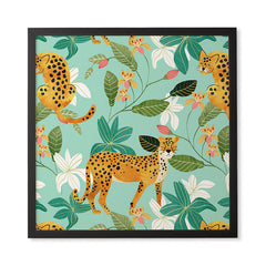 83 Oranges Cheetah Jungle Framed Wall Art