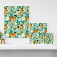 83 Oranges Cheetah Jungle Art Canvas