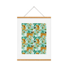83 Oranges Cheetah Jungle Art Print