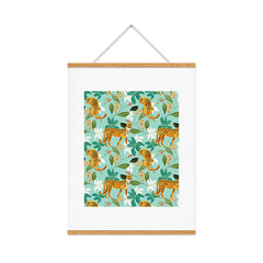 83 Oranges Cheetah Jungle Art Print