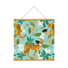 83 Oranges Cheetah Jungle Art Print