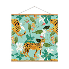 83 Oranges Cheetah Jungle Art Print
