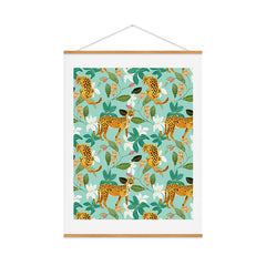 83 Oranges Cheetah Jungle Art Print