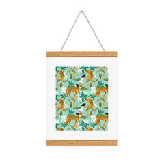 83 Oranges Cheetah Jungle Art Print