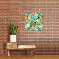 83 Oranges Cheetah Jungle Art Print