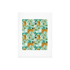 83 Oranges Cheetah Jungle Art Print