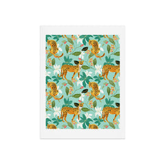 83 Oranges Cheetah Jungle Art Print