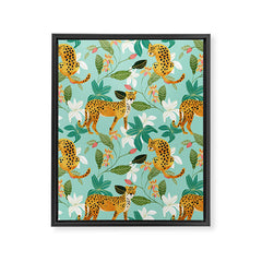 83 Oranges Cheetah Jungle Art Canvas