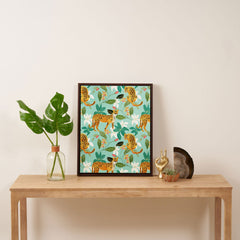 83 Oranges Cheetah Jungle Art Canvas