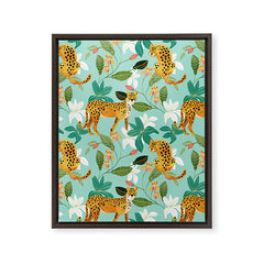 83 Oranges Cheetah Jungle Art Canvas