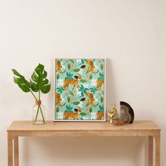 83 Oranges Cheetah Jungle Art Canvas
