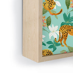 83 Oranges Cheetah Jungle Framed Mini Art Print