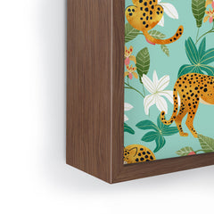83 Oranges Cheetah Jungle Framed Mini Art Print