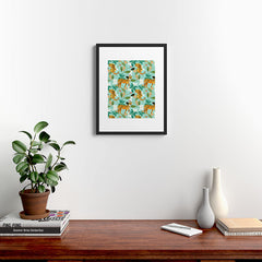 83 Oranges Cheetah Jungle Framed Art Print