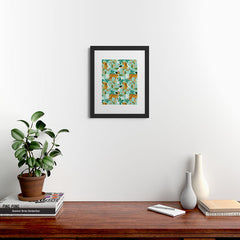 83 Oranges Cheetah Jungle Framed Art Print