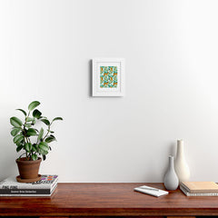 83 Oranges Cheetah Jungle Framed Art Print