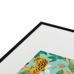 83 Oranges Cheetah Jungle Metal Framed Art Print