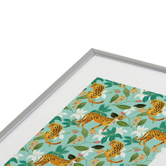 83 Oranges Cheetah Jungle Metal Framed Art Print