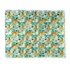 83 Oranges Cheetah Jungle Throw Blanket