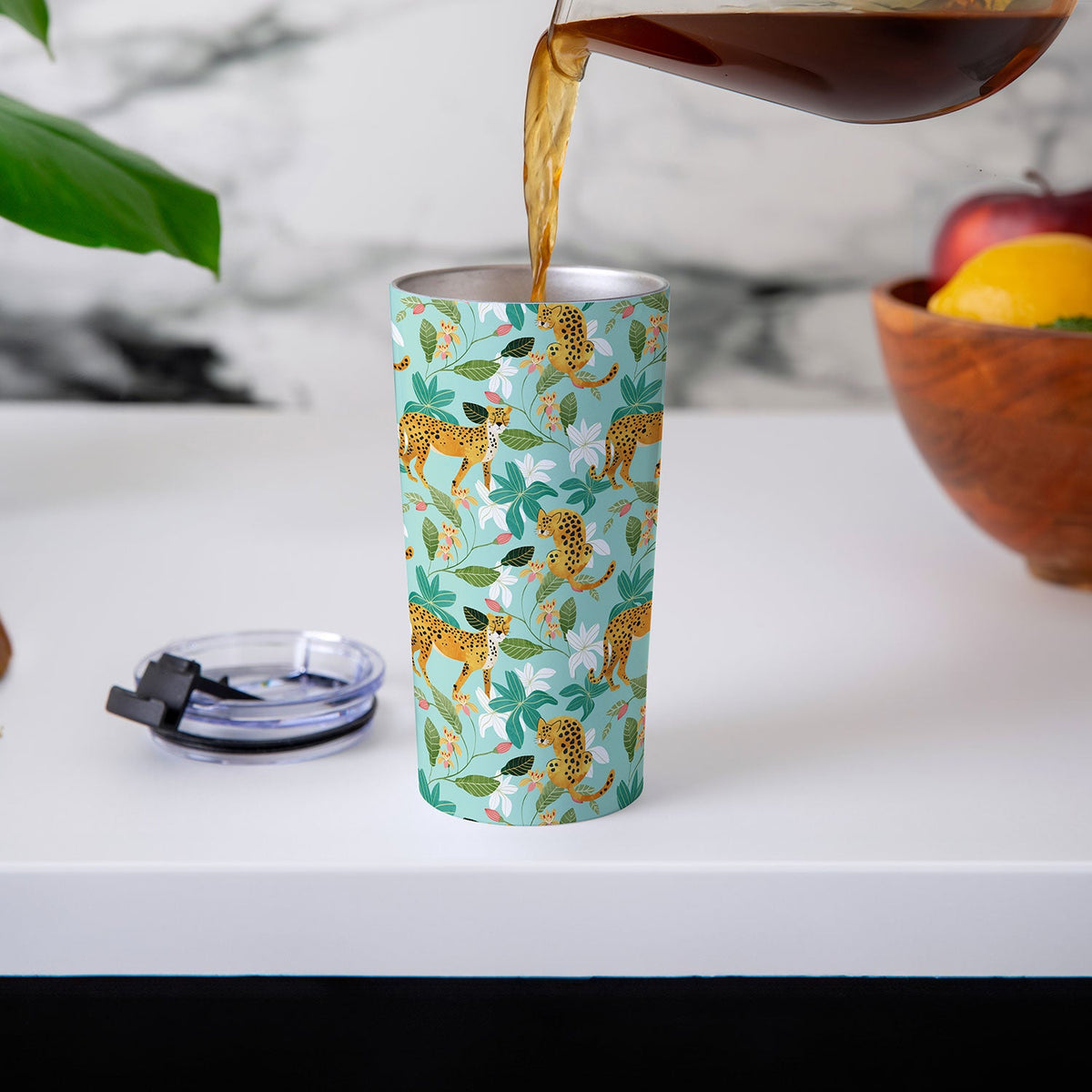 83 Oranges Cheetah Jungle Travel Mug