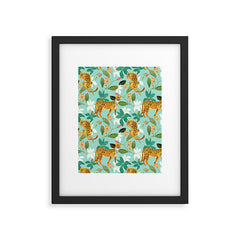 83 Oranges Cheetah Jungle Framed Art Print