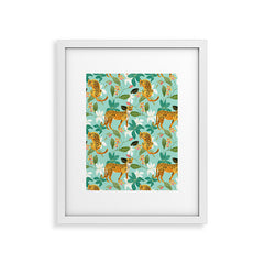 83 Oranges Cheetah Jungle Framed Art Print