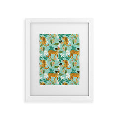 83 Oranges Cheetah Jungle Framed Art Print