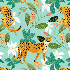83 Oranges Cheetah Jungle Wall Mural