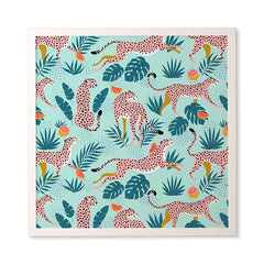 83 Oranges Cheetahs In Grapefruit Grove Framed Wall Art