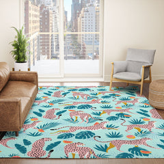 83 Oranges Cheetahs In Grapefruit Grove Area Rug