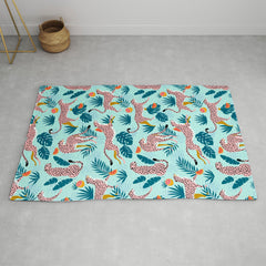83 Oranges Cheetahs In Grapefruit Grove Area Rug
