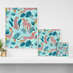 83 Oranges Cheetahs In Grapefruit Grove Art Canvas