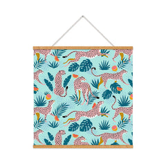 83 Oranges Cheetahs In Grapefruit Grove Art Print