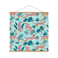 83 Oranges Cheetahs In Grapefruit Grove Art Print