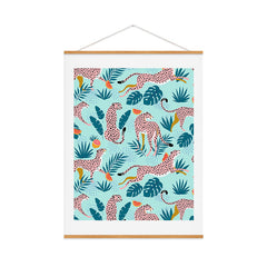83 Oranges Cheetahs In Grapefruit Grove Art Print
