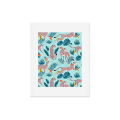 83 Oranges Cheetahs In Grapefruit Grove Art Print
