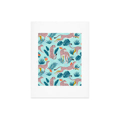 83 Oranges Cheetahs In Grapefruit Grove Art Print