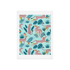 83 Oranges Cheetahs In Grapefruit Grove Art Print