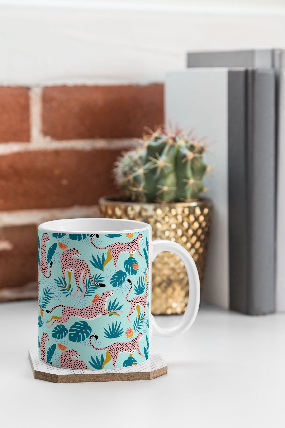 83 Oranges Cheetahs In Grapefruit Grove Coffee Mug