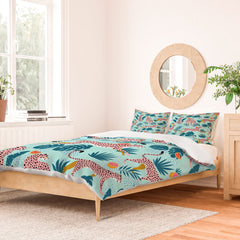 83 Oranges Cheetahs In Grapefruit Grove Duvet Cover