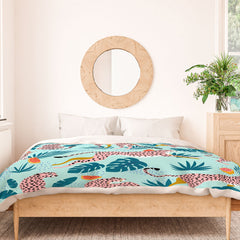 83 Oranges Cheetahs In Grapefruit Grove Duvet Cover