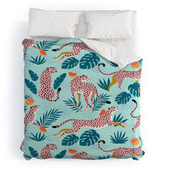 83 Oranges Cheetahs In Grapefruit Grove Duvet Cover
